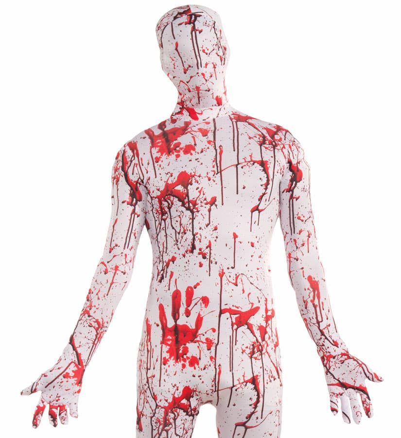 Blood Splattered Adult's Second Skin Halloween Costume - Alternative Image