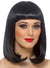 Women's Black Peggy Sue Bob Cut Costume Wig Accessory with Fringe