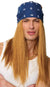 Men's Axel Rose Rocker Dark Blonde Costume Wig with Bandana Main Image
