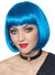 Women's Bright Blue Short Bob Costume Wig Main image