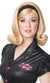 Womens Blonde Curled Wig with Headband 60s Costume Accessory - Main Image