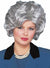 Women's Old Lady Silver Costume Wig Front View