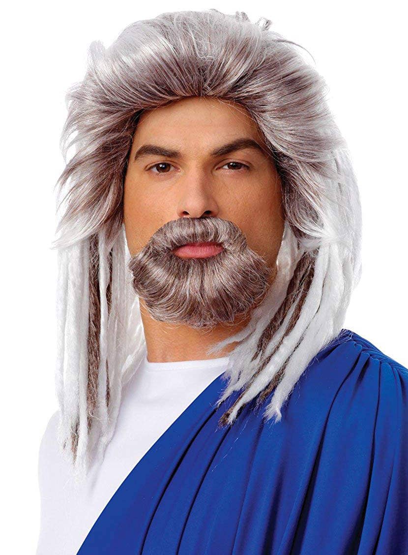 Men's Poseidon Costume Wig Main View