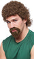 Curly Brown Kenny Powers Men's Costume Wig and Beard Set Main Image