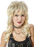 Womens Long Mixed Blonde 80s Rocker Mullet Costume Wig