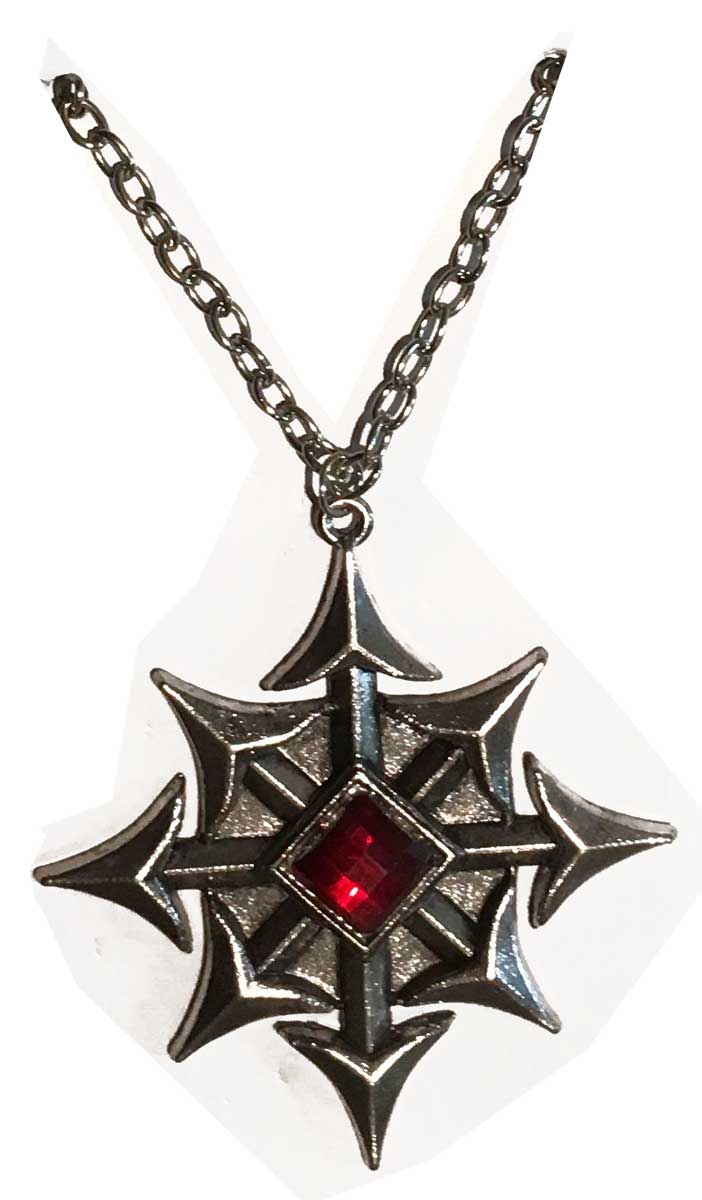 Halloween Vampire Medallion Necklace - Main View