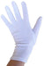 Short Wrist Length White Costume Gloves Front View