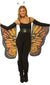 Orange Monarch Butterfly Fabric Costume Wings