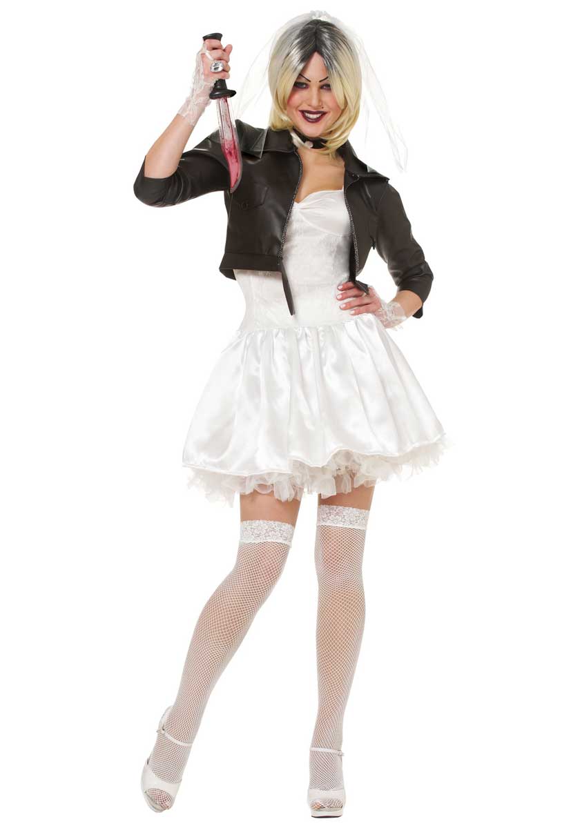 Women's Sexy Bride Of Chucky Halloween Costume Main Image