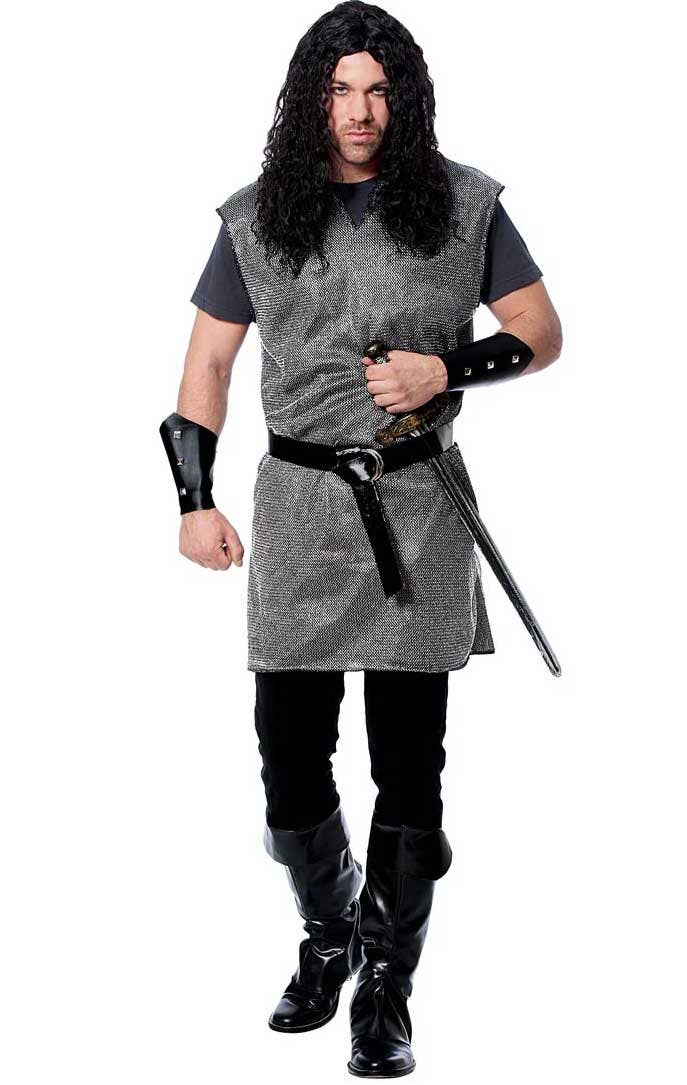 Chainmail Men's Medieval Knight Costume