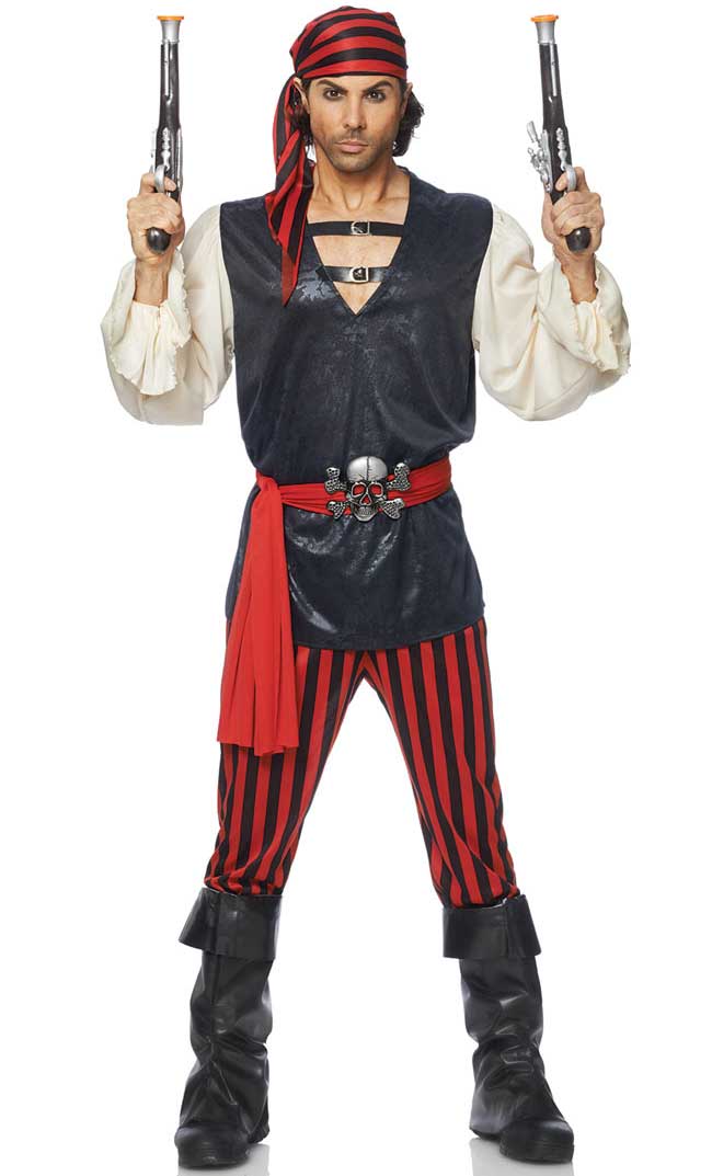 Men's High Seas Swashbuckler Pirate Costume