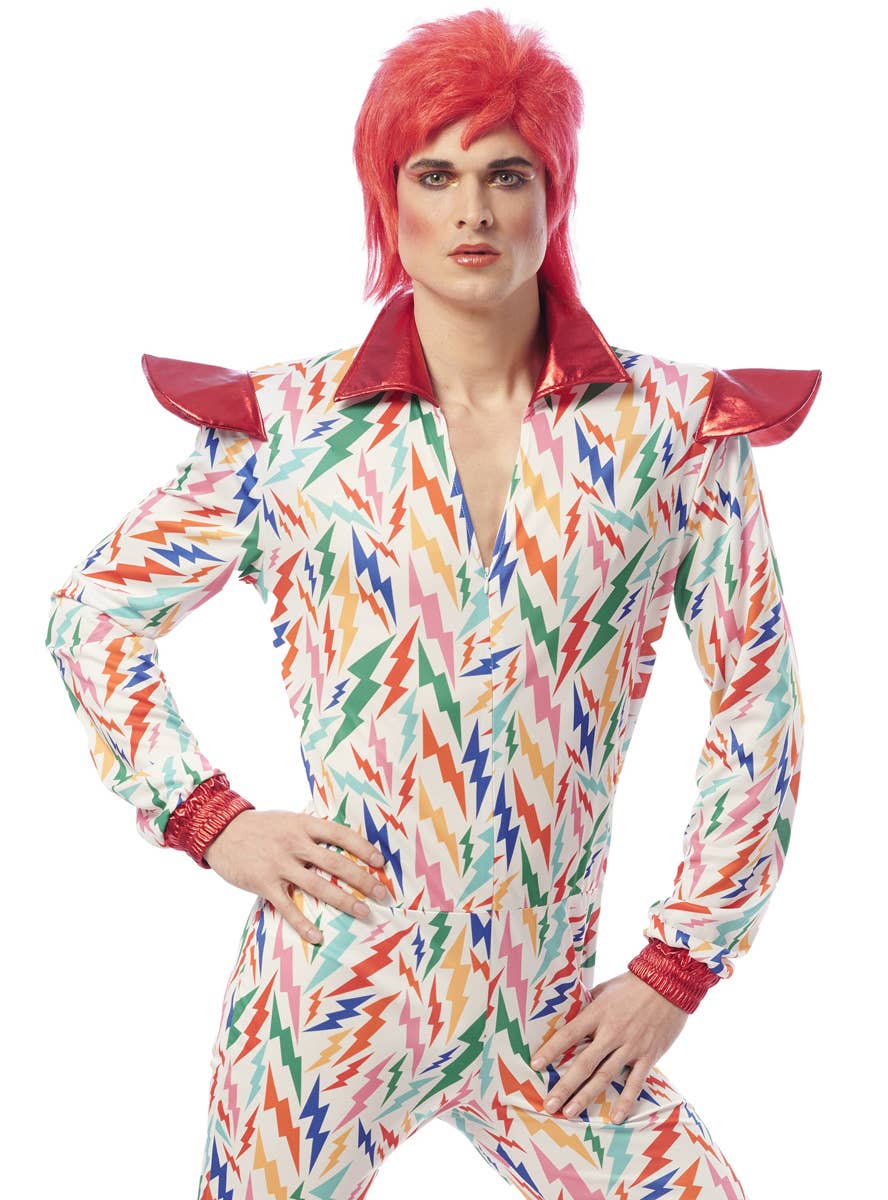 David Bowie Ziggy Stardust Inspired Costume for Men - Close Image