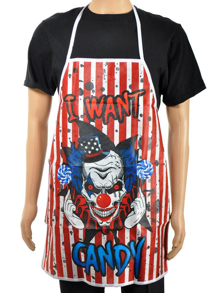 Image of Freak Show I Want Candy Halloween Apron