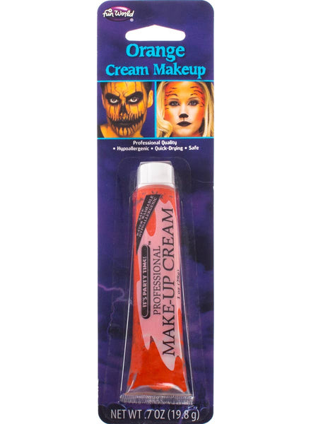 Orange Cream Face and Body Paint Costume Makeup