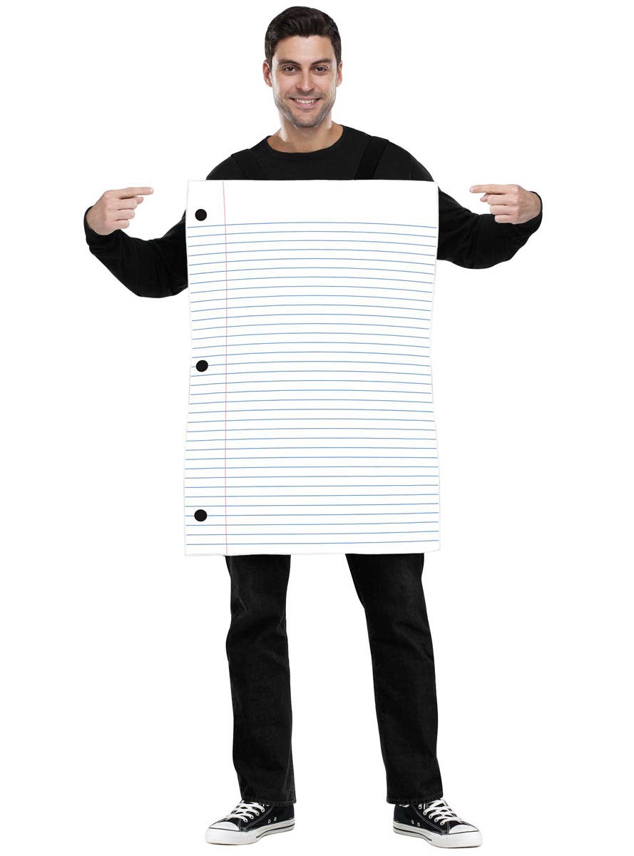 Adults Funny Group Rock, Paper, Scissors Costume - Front Paper Image