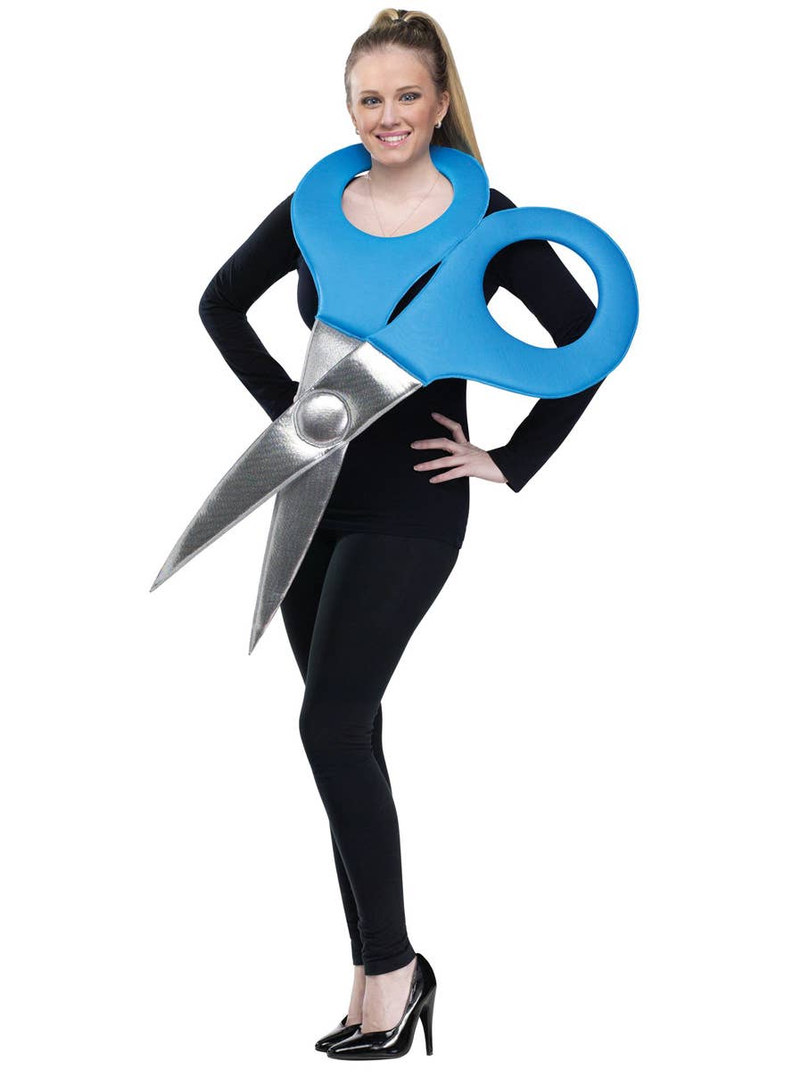 Adults Funny Group Rock, Paper, Scissors Costume - Front Scissors Image