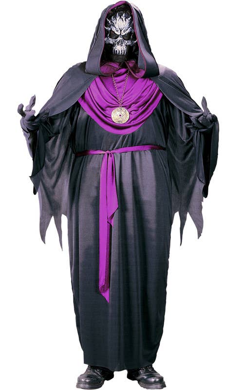 Plus Size Men's Emperor Of Evil Halloween Costume Robe Front