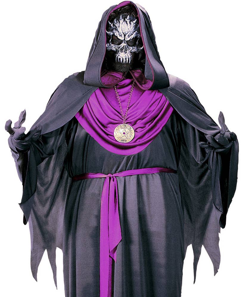 Plus Size Men's Emperor Of Evil Halloween Costume Robe Close