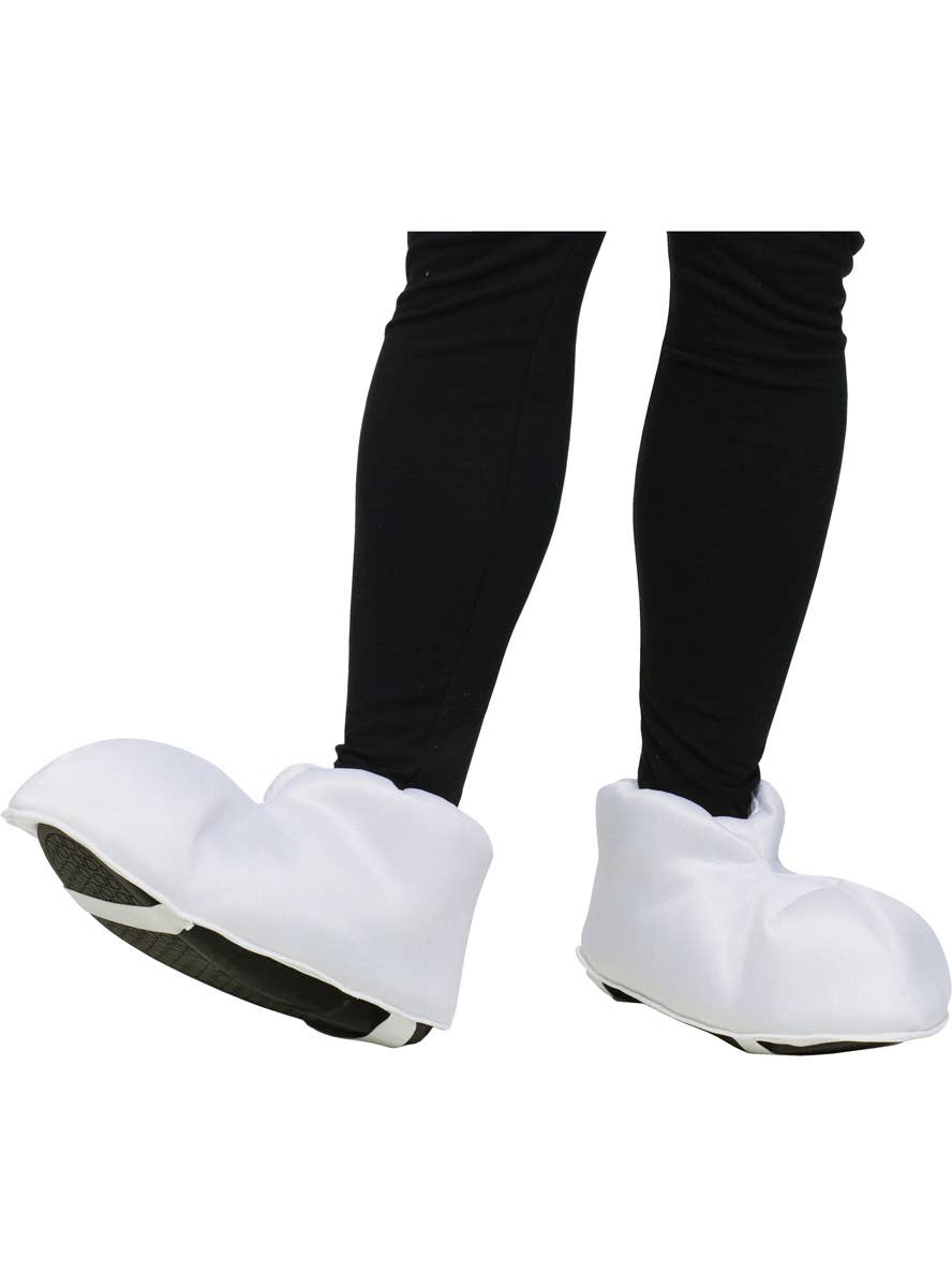 Deluxe Plush White Novelty Cartoon Character Costume Shoes - Main Image