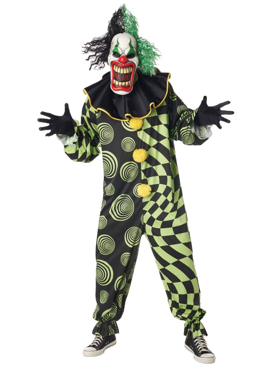 Image of Funhouse Freak Clown Men's Plus Size Halloween Costume