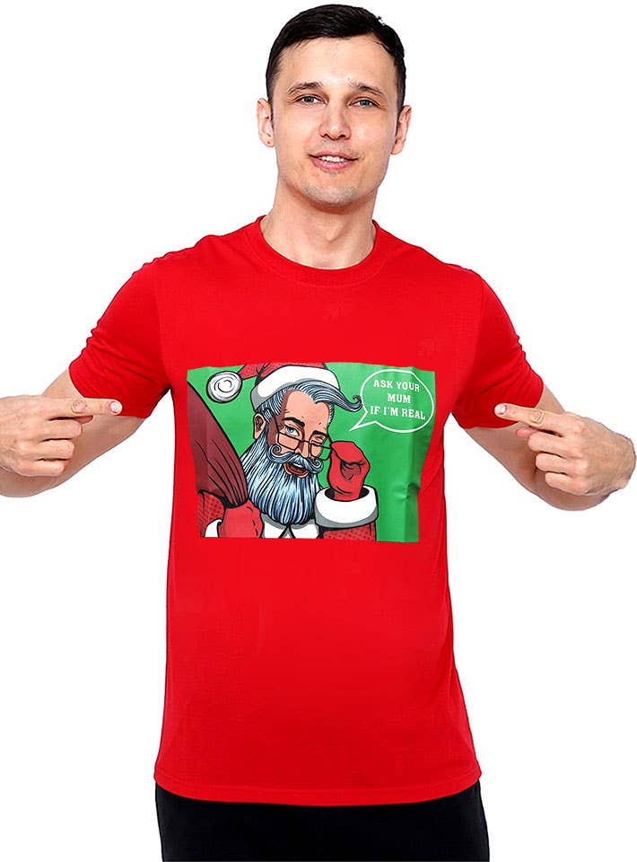 Image of Ask Your Mum Men's Funny Christmas Shirt