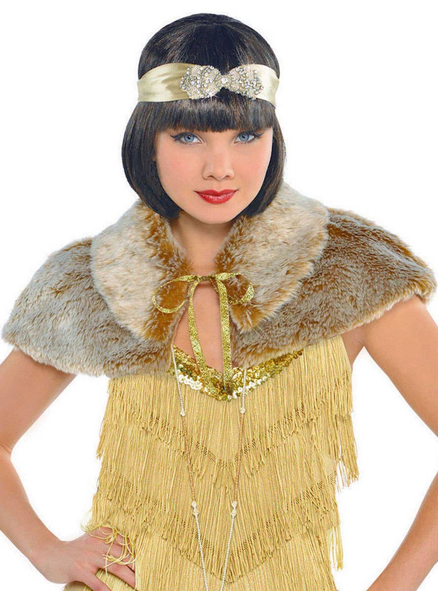 Image of Roaring 20s Furry Shawl Costume Accessory