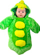 Image of Cute Green Peas in a Pod Baby Bunting Costume