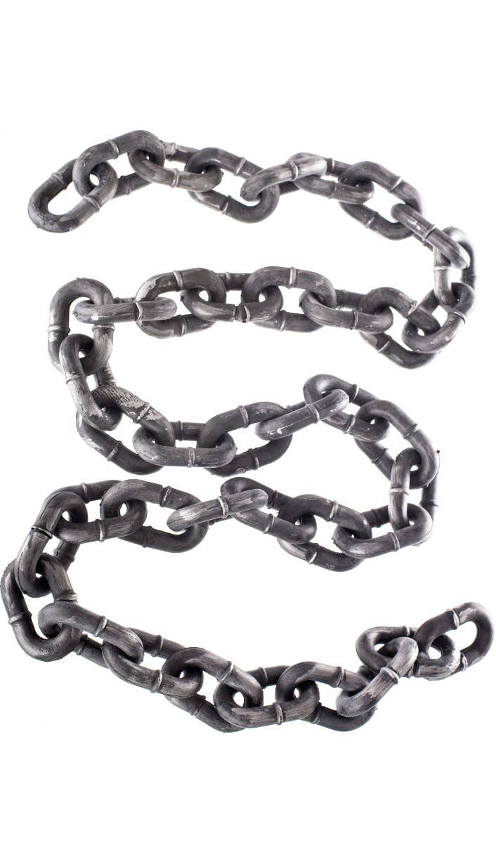 Long Chain Link Metal Look Creepy Halloween Costume Accessory Main Image