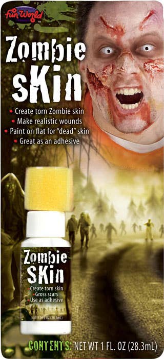 Liquid Latex Zombie Flesh SFX Makeup with Sponge