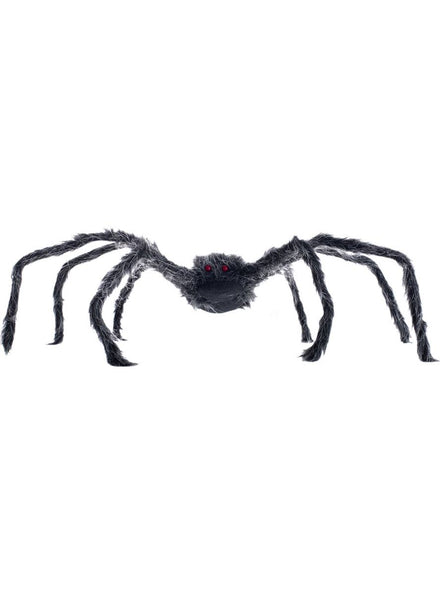 Grey and Black Furry Spider Decoration Main Image