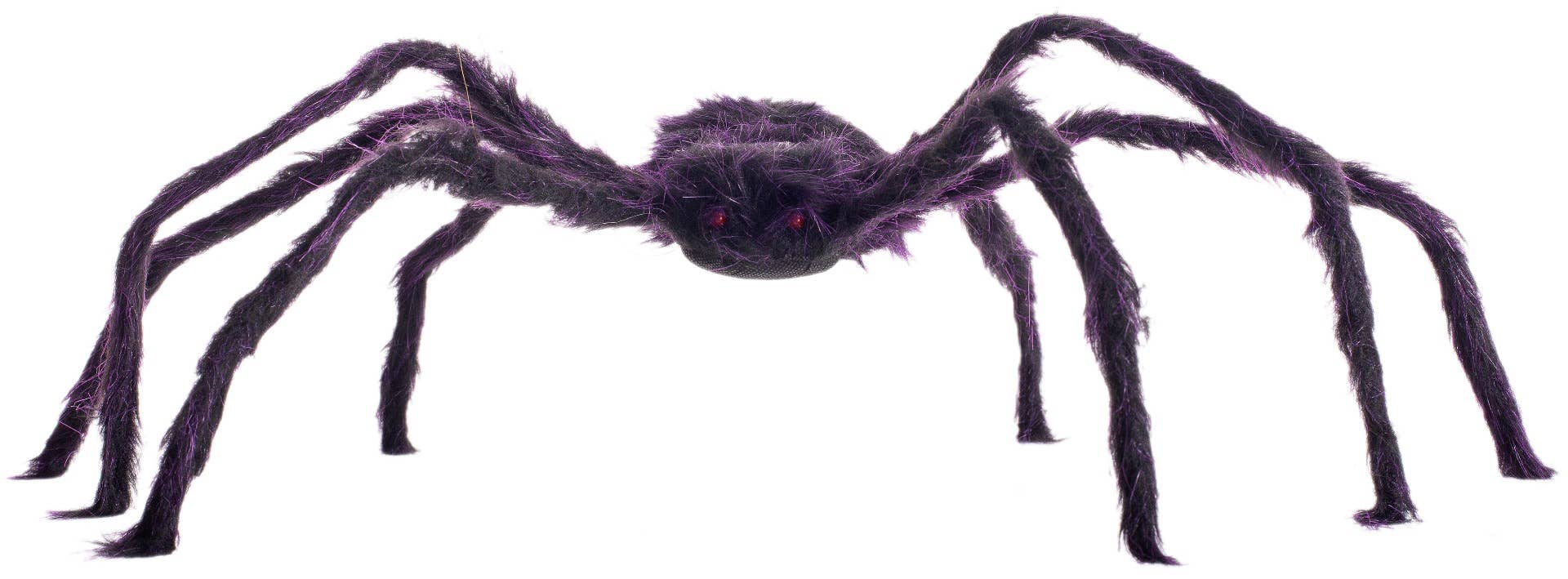 Image of Posable Purple Spider Halloween Decoration - Alternate Photo