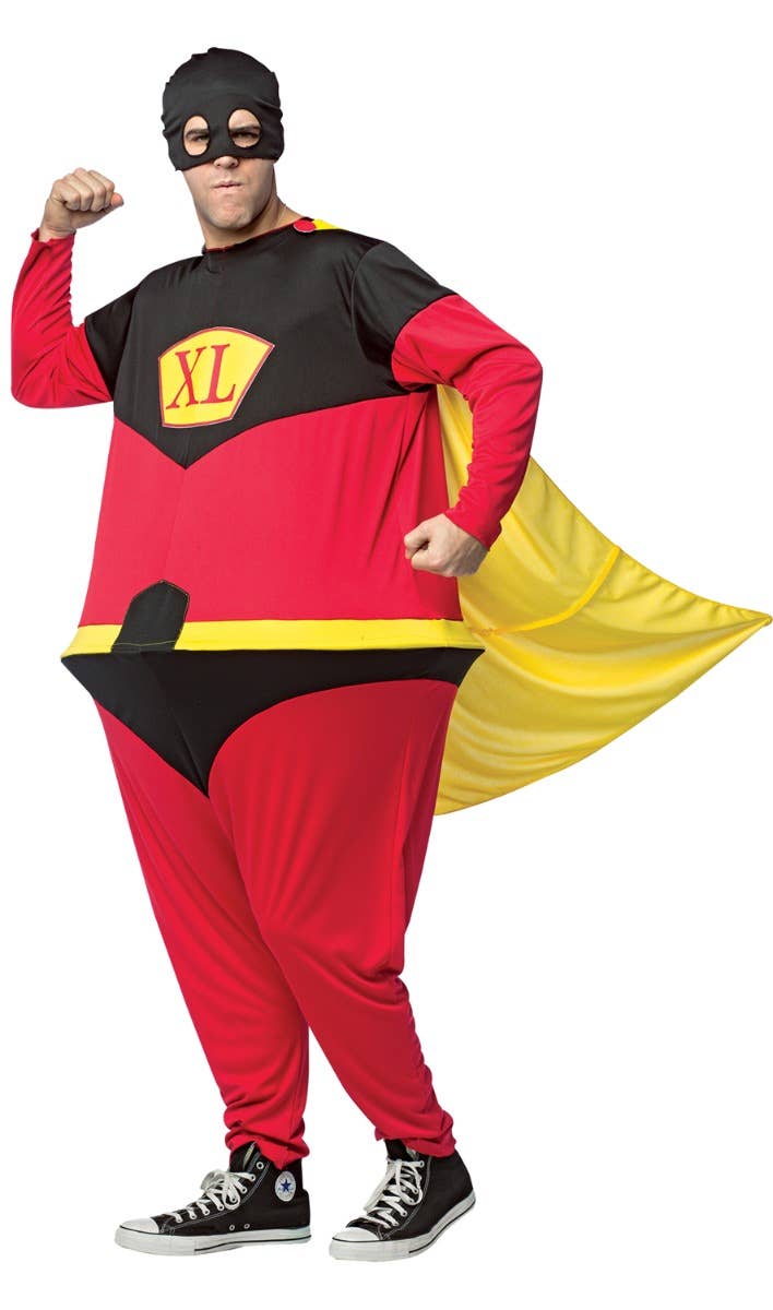 Funny Superhero Hoospter Men's Fancy Dress Costume Main Image