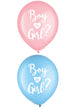 Image of Gender Reveal Boy or Girl 15 Pack Party Balloons