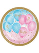 Image of Gender Reveal Boy or Girl 8 Pack Paper Plates