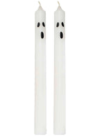 Image of Ghost Face 2 Pack Candles Halloween Decoration - Main Image