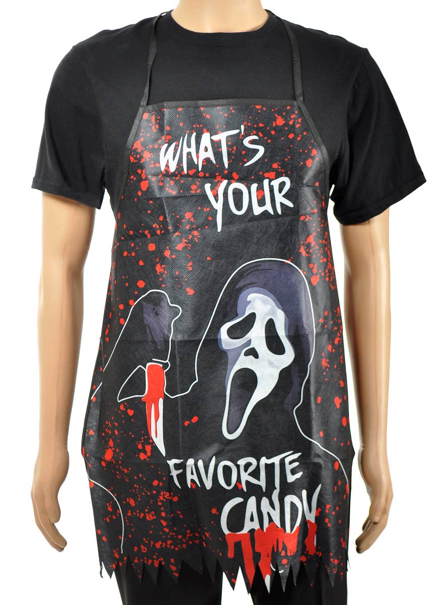 Image of Ghostface What's Your Favourite Candy Halloween Apron