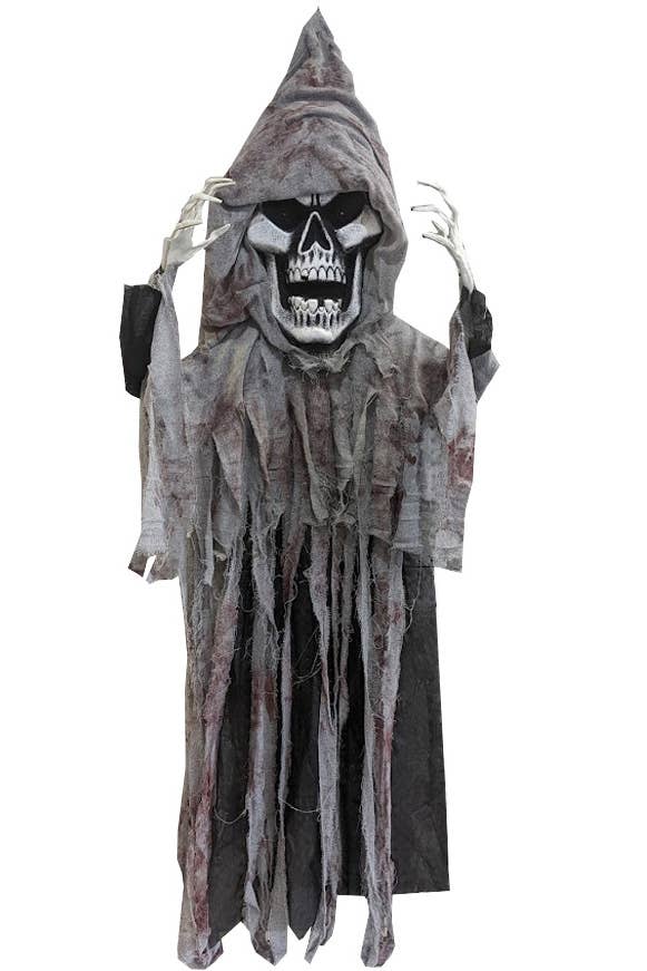 Image of Giant Hanging Skull Grim Reaper Halloween Decoration