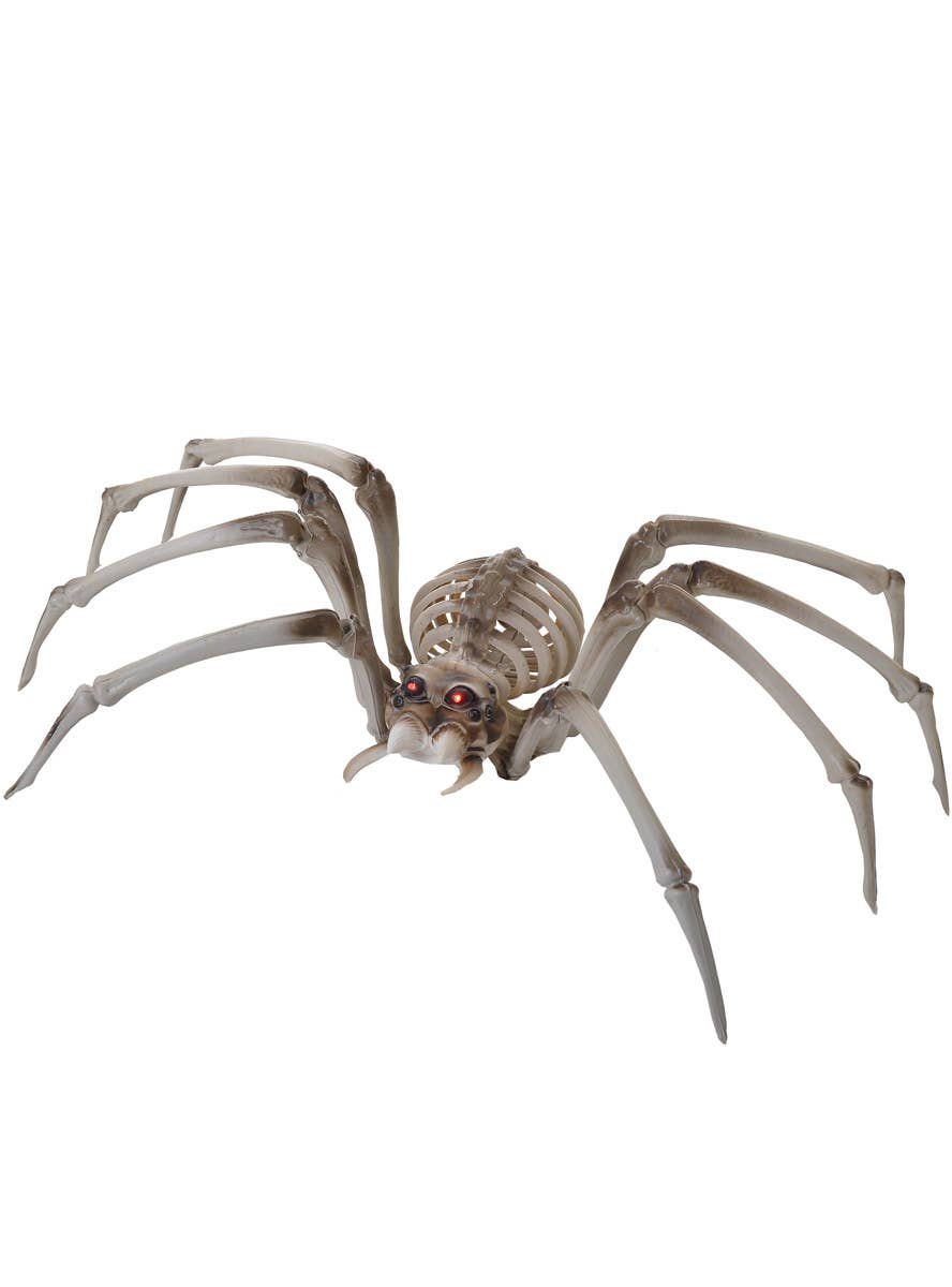 Giant Plastic Spider Skeleton with Light up Eyes Halloween Decoration