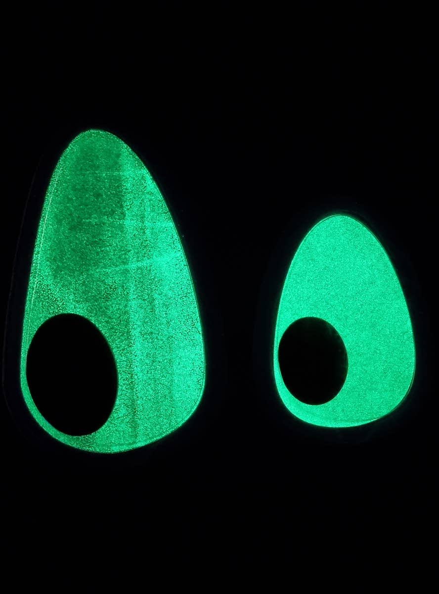 Image of Glow in the Dark Lopsided Googly Eyes Halloween Decoration - Alternate Image