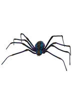 Image Of Halloween Decoration Giant Rainbow Fake Spider Halloween Decoration