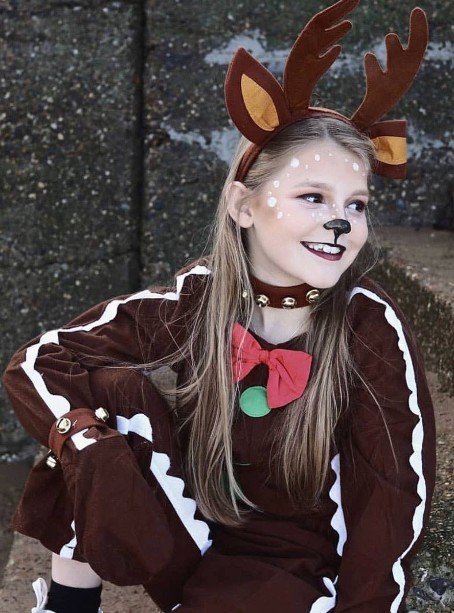 Kid's Gingerbread Man Christmas Costume Lifestyle View