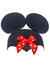 Image of Cute Mouse Ears with Polka Dot Bow Kid's Costume Hat