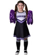 Image of Quirky Black Cheerleader Girl's Costume - Main Image
