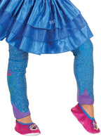 Image of Frozen Princess Anna Girl's Blue Glitter Footless Tights - Main Image