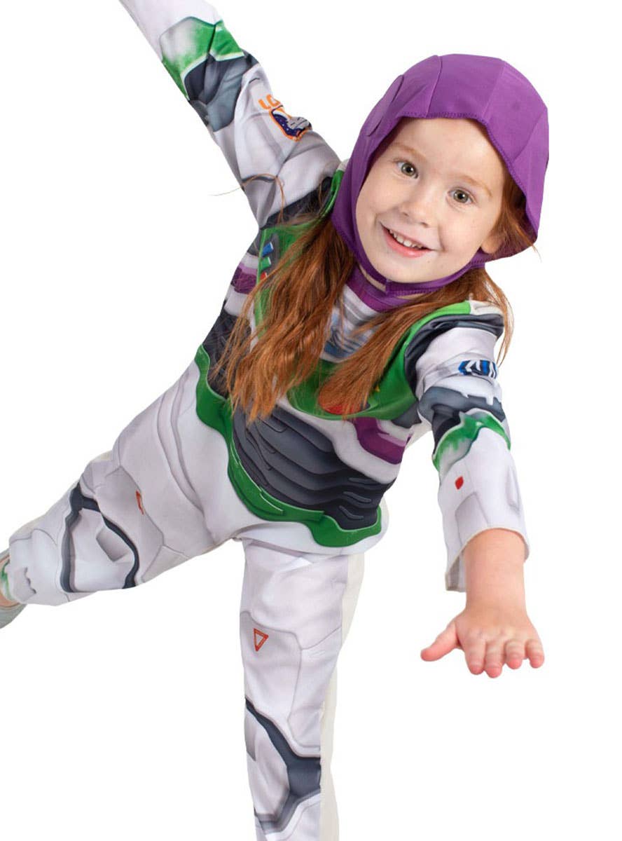 Image of Classic Buzz Lightyear Movie Girls Fancy Dress Costume - Alternate Image