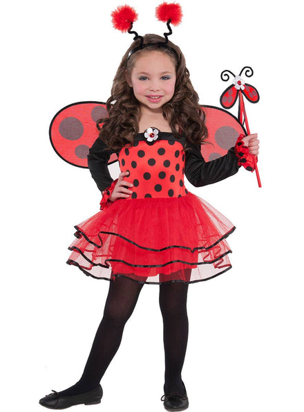 Image of Cute Ballerina Ladybug Girls Costume