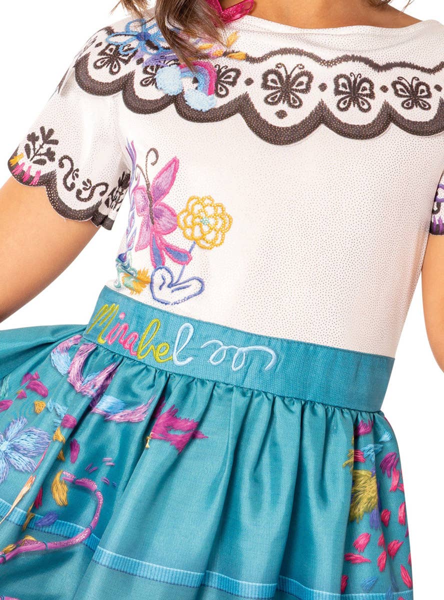 Image of Deluxe Girl's Mirabel Encanto Dress Up Costume - Close Bodice Image