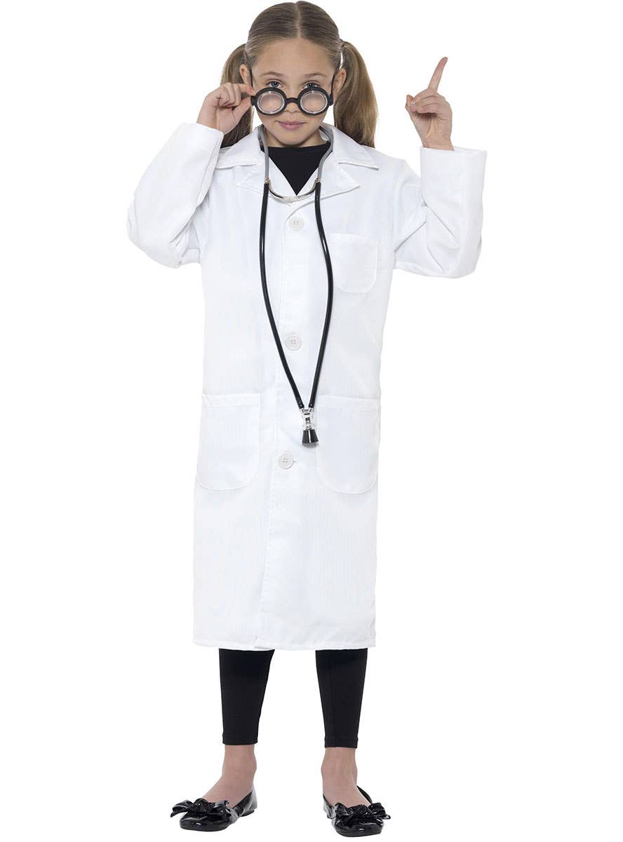 Image of Doctor Lab Coat Girls Fancy Dress Costume