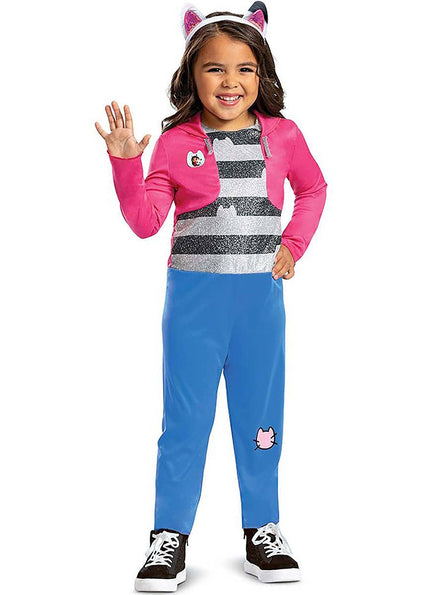 Image of Gabbys Dollhouse Girls Licensed Gabby Costume - Front View