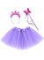 Image of Sparkly Purple Girls Fairy Princess Tutu Costume Set